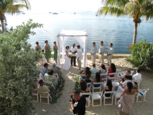 Ceremony on the beach in Key West - MB Entertainment